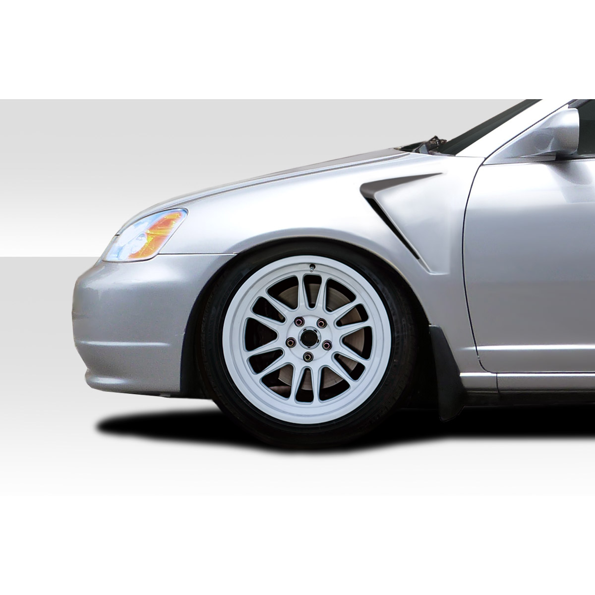 Modify your Honda Civic 2001 with our Exterior/Fenders - Front right fender view angle shown