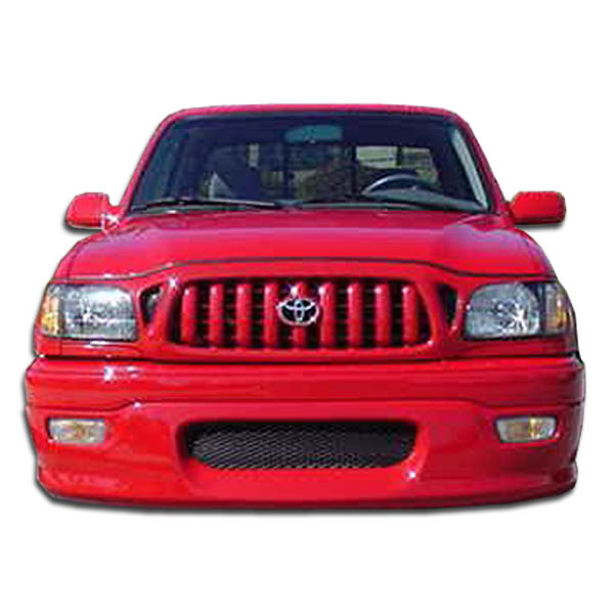 Modify your Toyota Tacoma 2001 with our Exterior/Front Bumpers or Lips - Front view of the vehicle at a straight angle