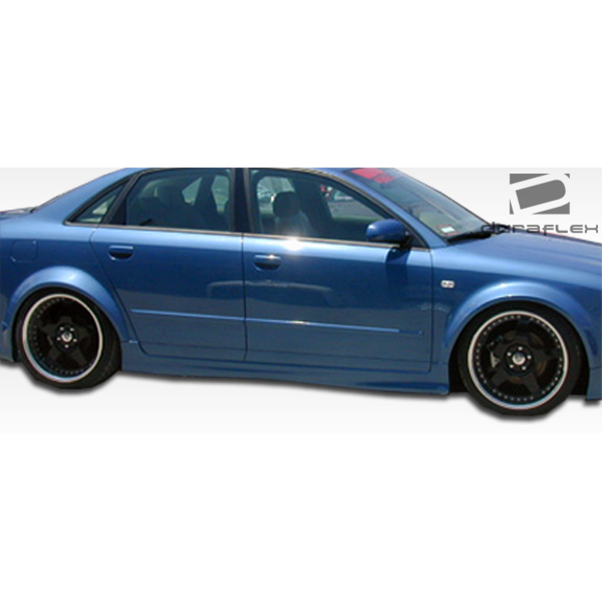 Modify your Audi A4 2006 with our Exterior/Complete Body Kits - Side view of the vehicle at a slightly angled perspective