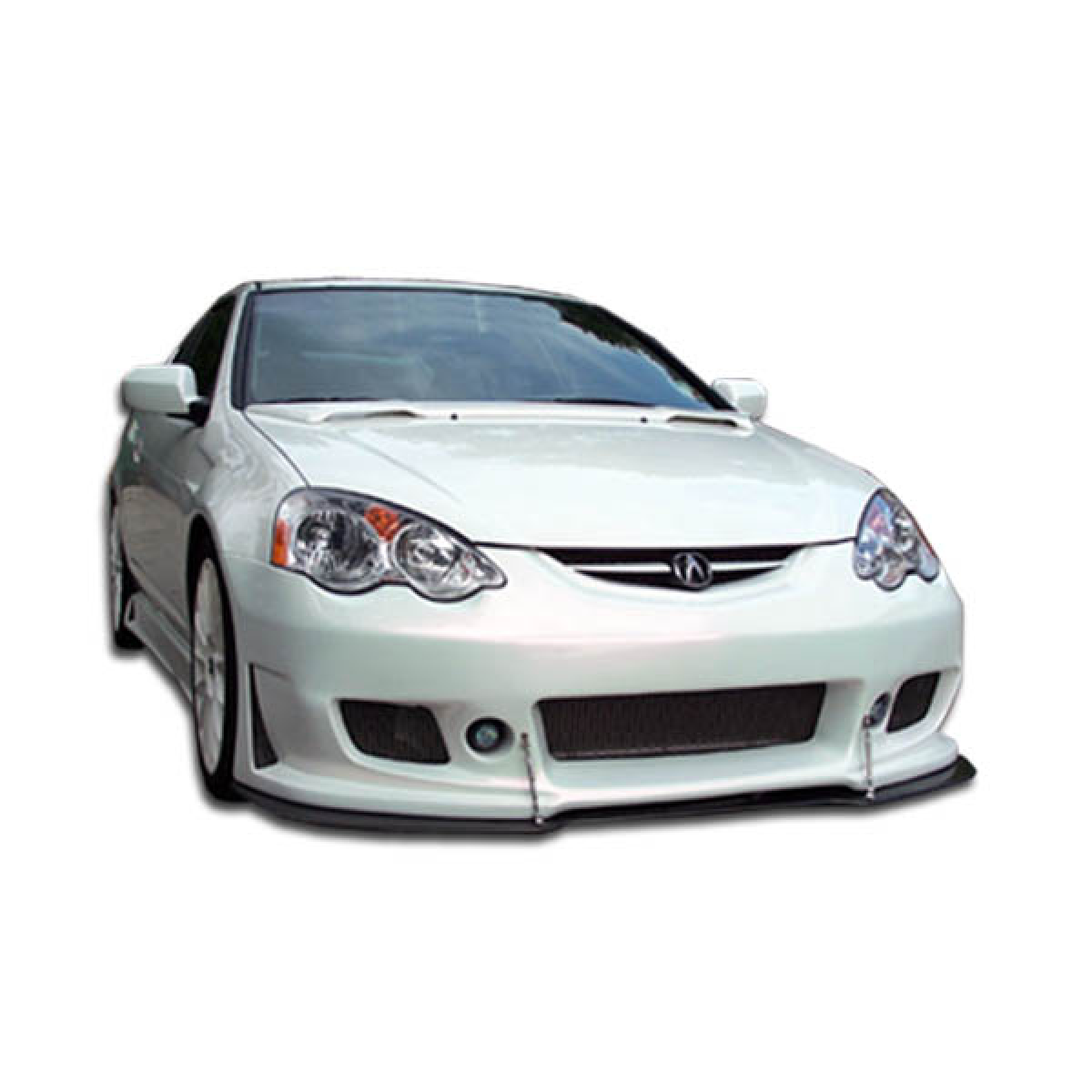 Modify your Acura RSX 2002 with our Exterior/Front Bumpers or Lips - Front view of a vehicle at eye level