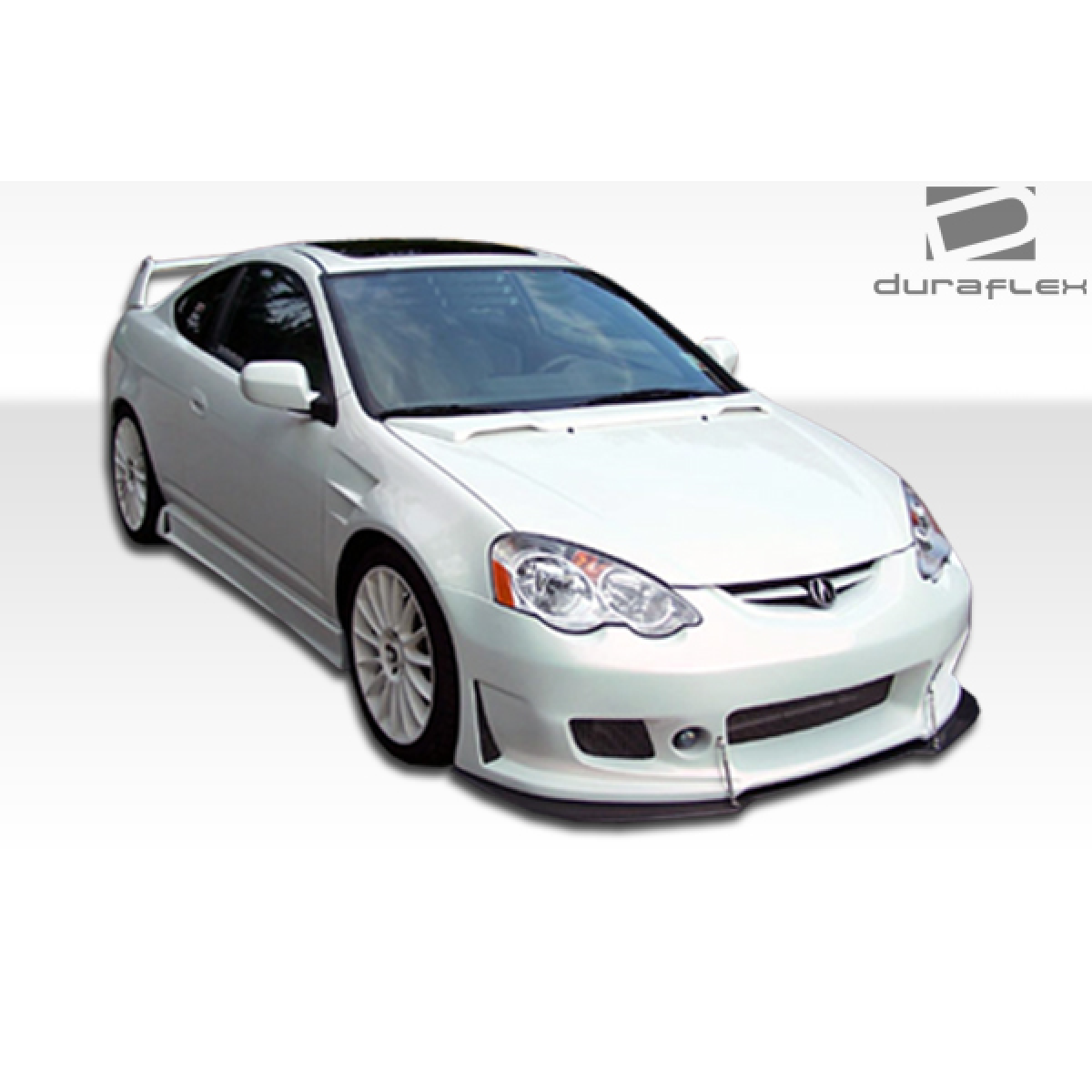 Modify your Acura RSX 2002 with our Exterior/Side Skirts - Front three quarter angle view of Acura RSX