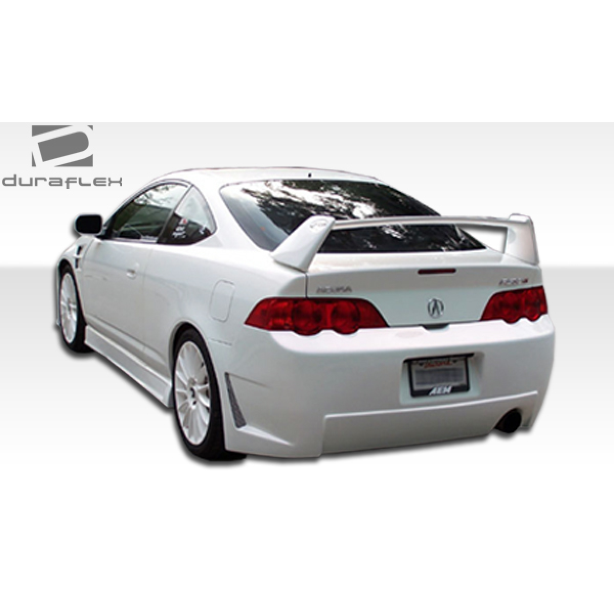 Modify your Acura RSX 2002 with our Exterior/Side Skirts - Rear three quarter angle view of the car