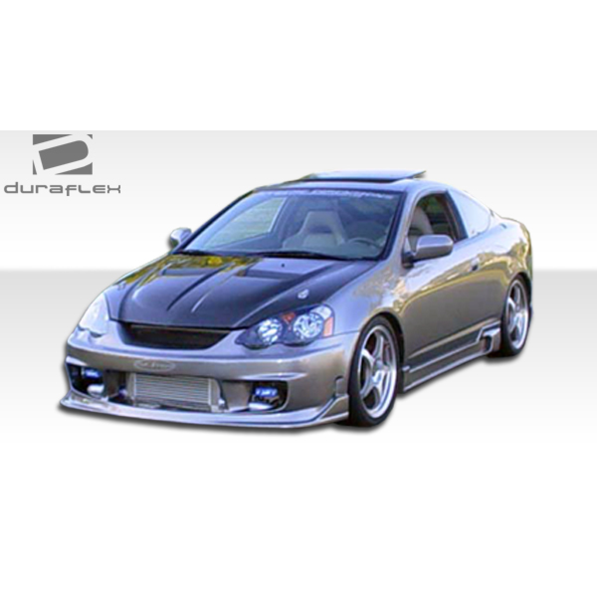 Modify your Acura RSX 2002 with our Exterior/Complete Body Kits - Front angle of vehicle showing bumper design