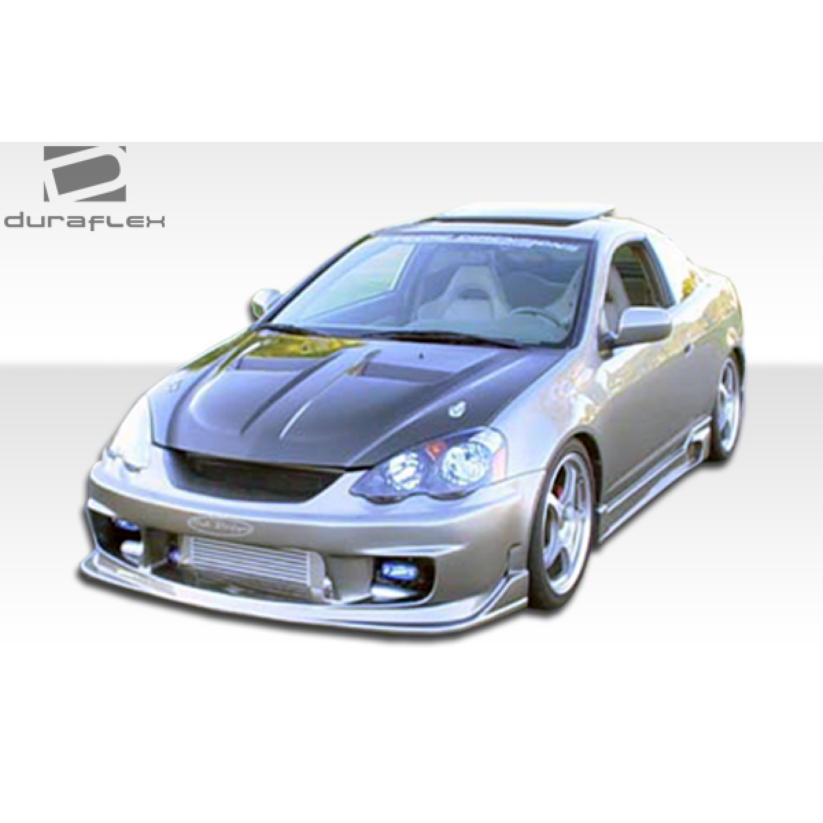 Modify your Acura RSX 2002 with our Exterior/Complete Body Kits - Front angle view of a modified Acura RSX