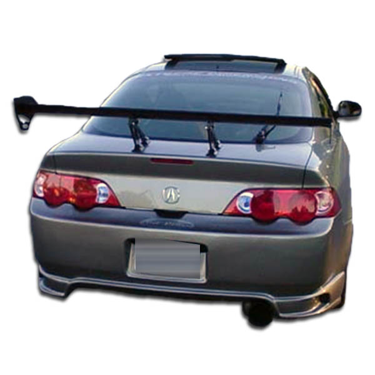 Modify your Acura RSX 2002 with our Exterior/Rear Bumpers or Lips - Rear angle view of Acura RSX with wing