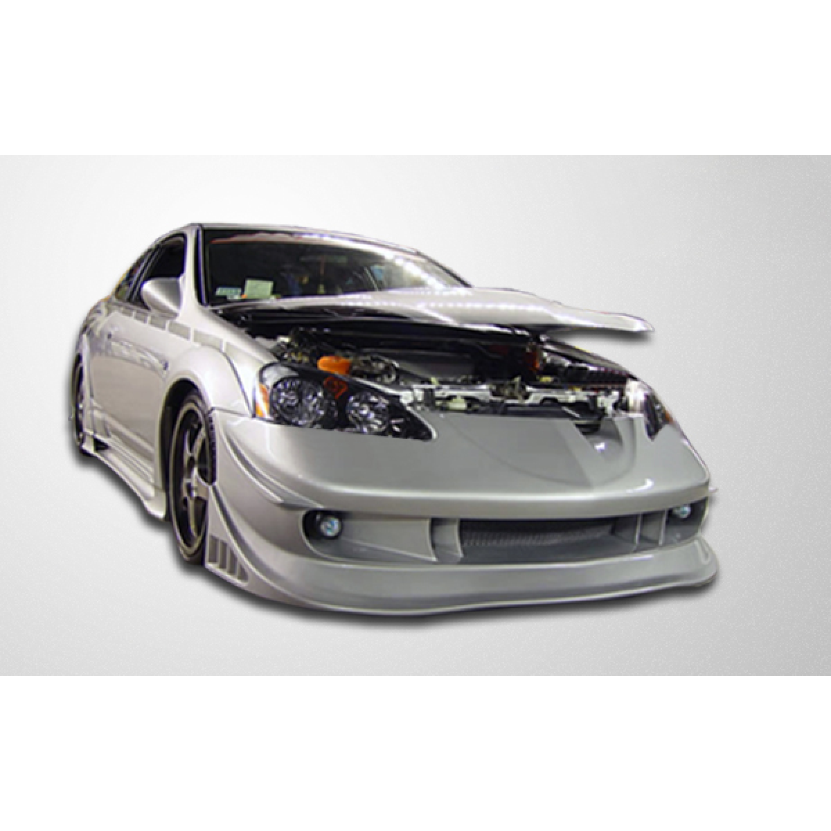 Modify your Acura RSX 2002 with our Exterior/Front Bumpers or Lips - Front angle showcasing bumper design details