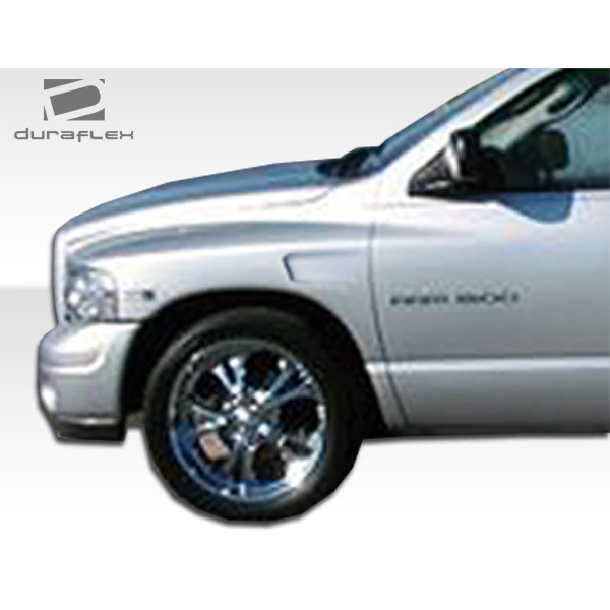 Modify your Dodge Ram 2002 with our Exterior/Fenders - Angled view of right front fender and wheel