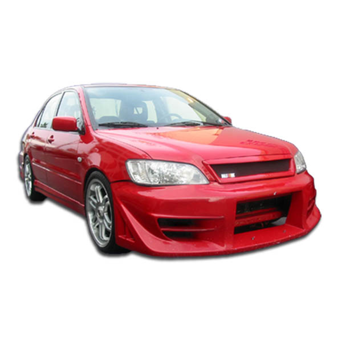 Modify your Mitsubishi Lancer 2002 with our Exterior/Front Bumpers or Lips - Front angle view of vehicle part image