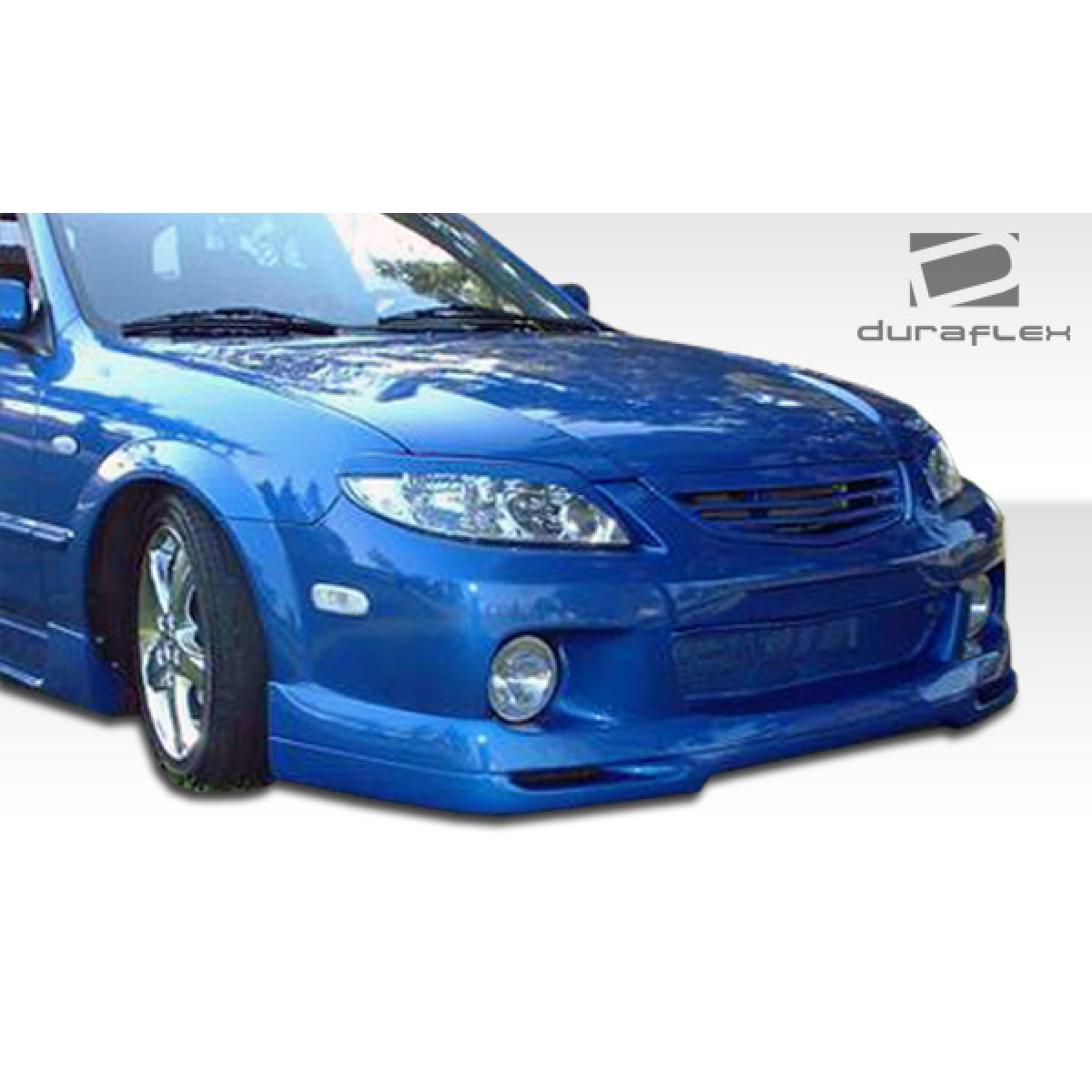 Modify your Mazda Protege 2001 with our Exterior/Front Bumpers or Lips - Front view angled slightly from the side