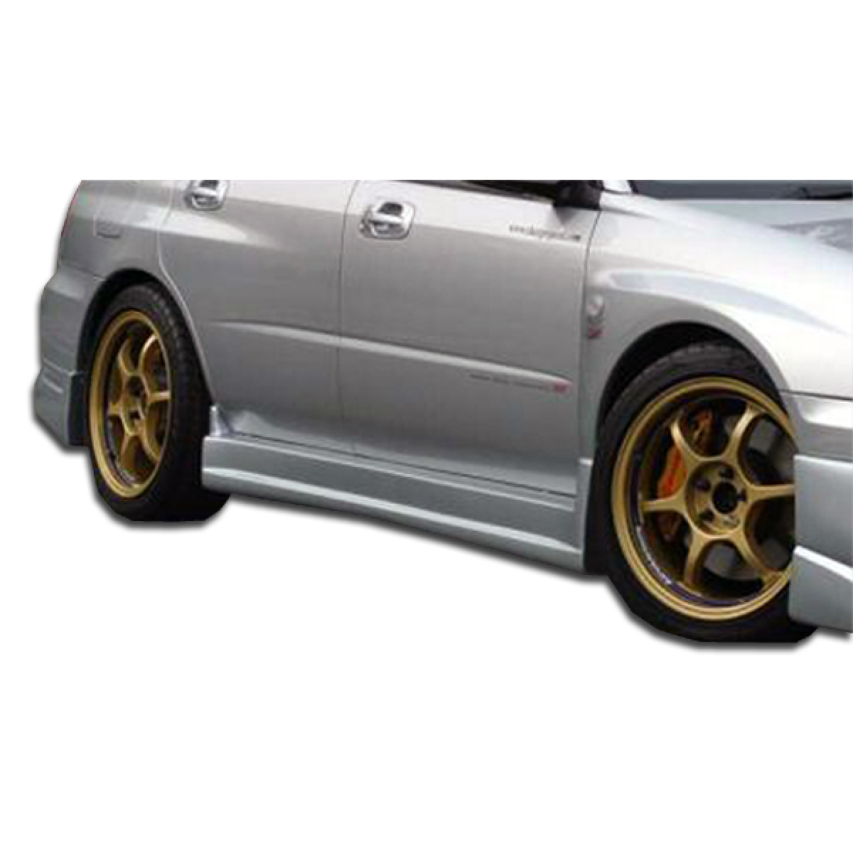 Modify your Subaru Impreza 2002 with our Exterior/Complete Body Kits - Side view angled slightly towards the front