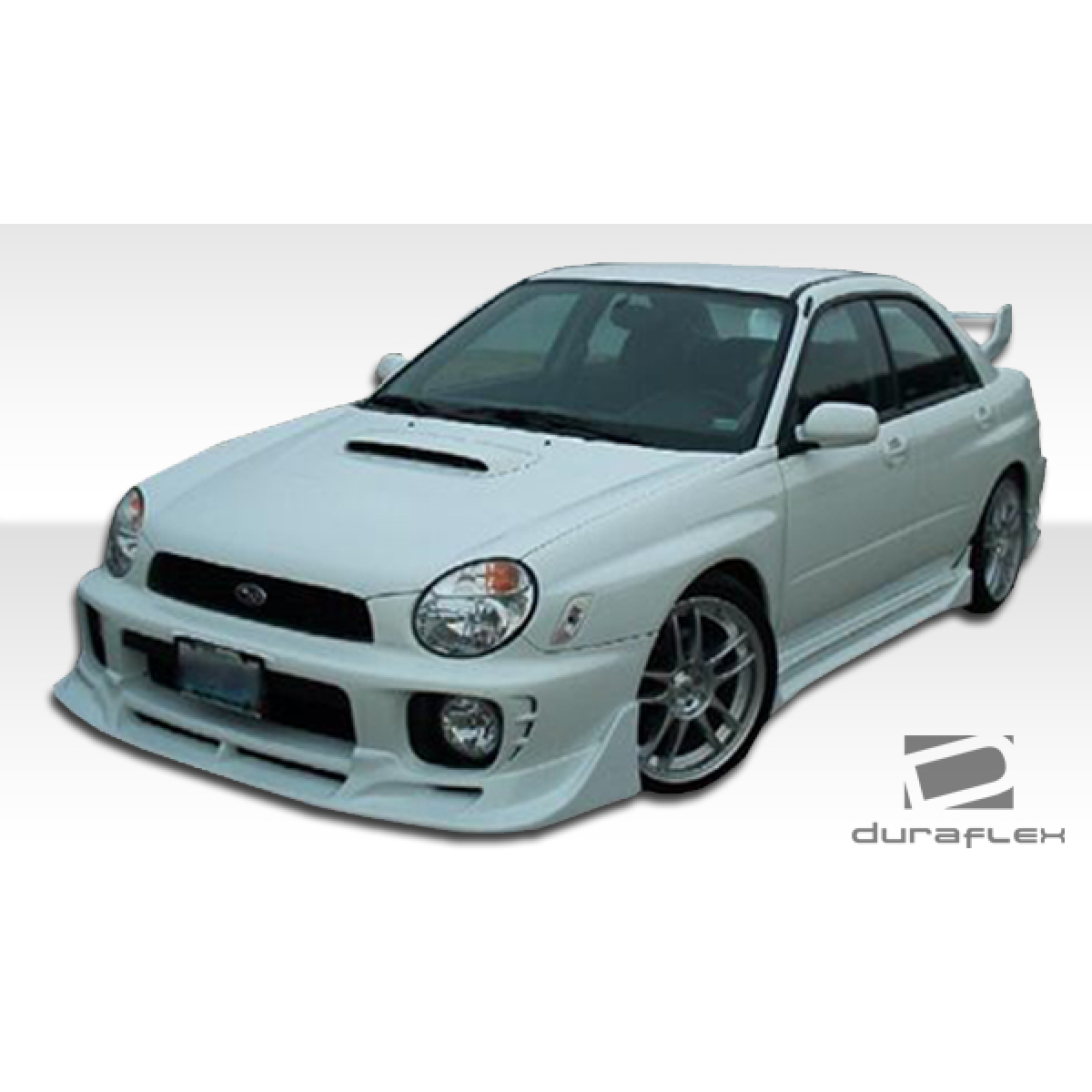 Modify your Subaru Impreza 2002 with our Exterior/Side Skirts - Front three quarter angle of the vehicle