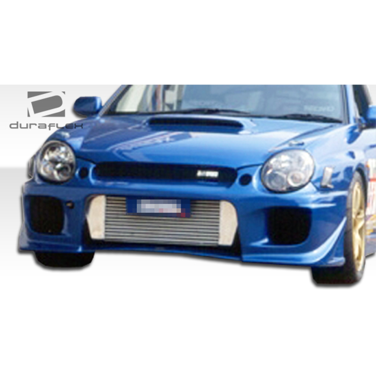 Modify your Subaru Impreza 2002 with our Exterior/Front Bumpers - Front view showing front bumper and intercooler