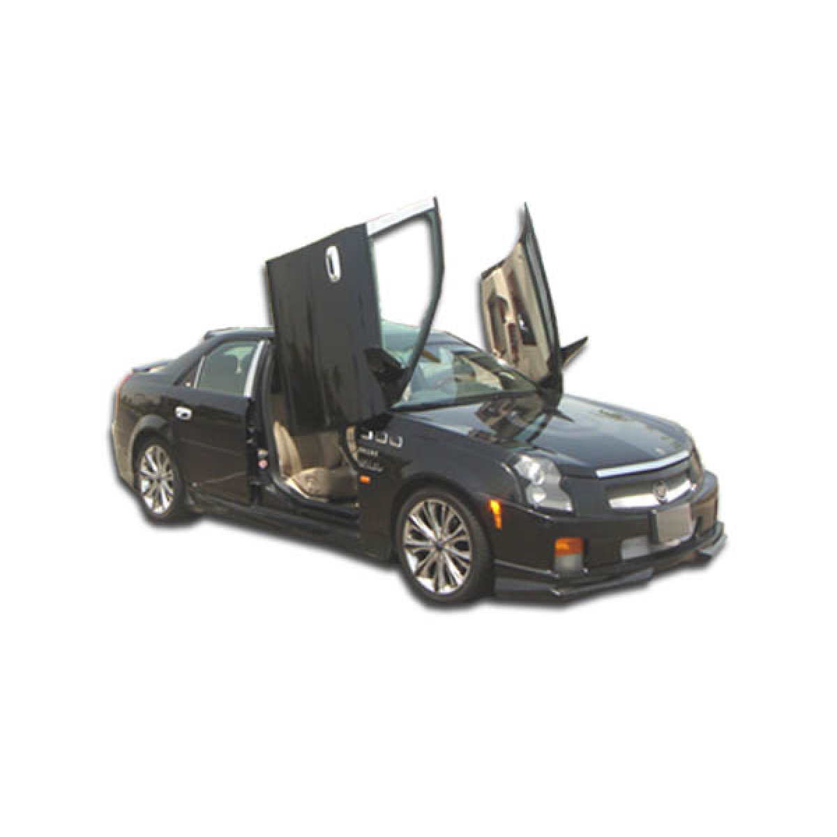 Modify your Cadillac CTS 2003 with our Exterior/Complete Body Kits - Car with gullwing doors open at an angle