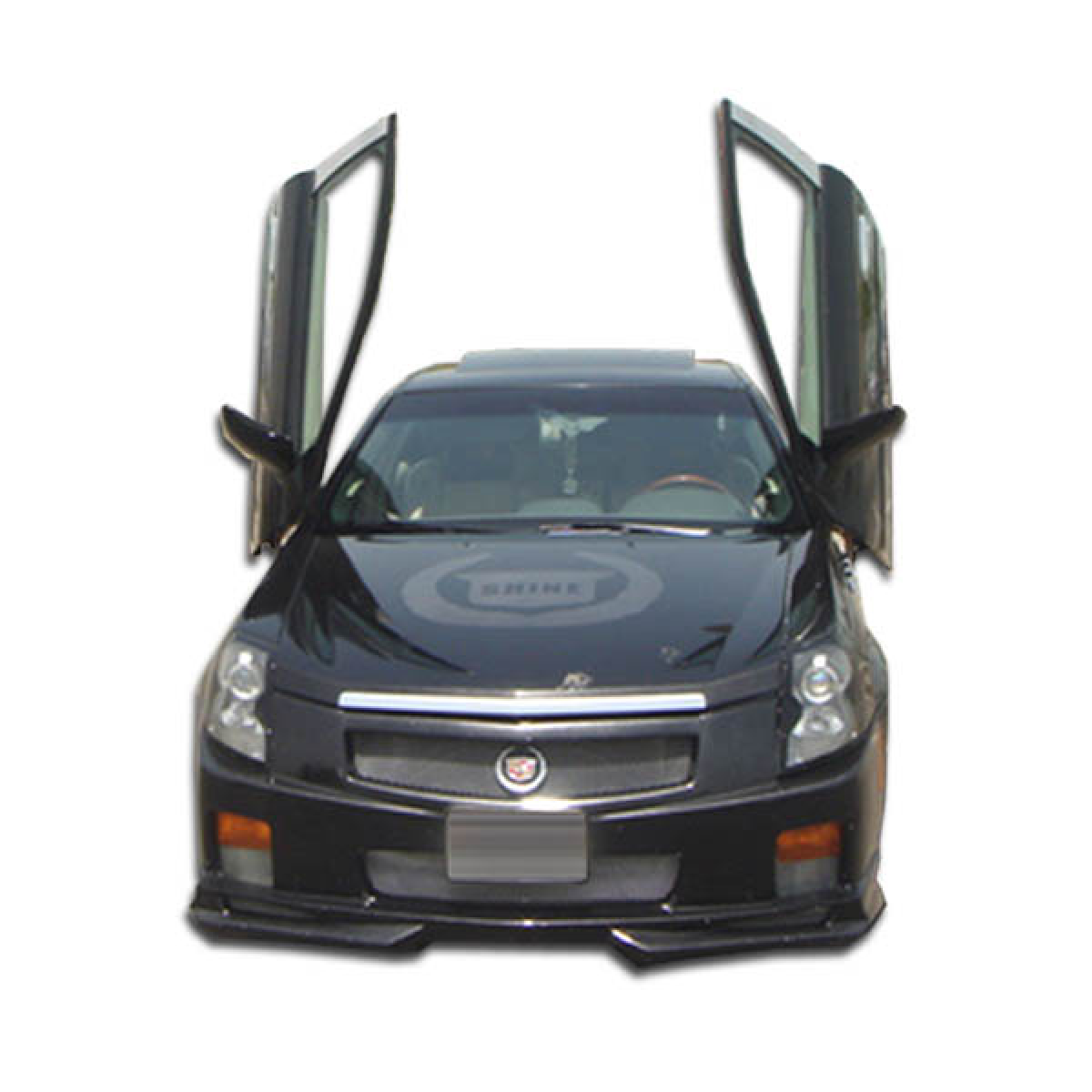 Modify your Cadillac CTS 2003 with our Exterior/Complete Body Kits - Front view with doors open showing bumper design