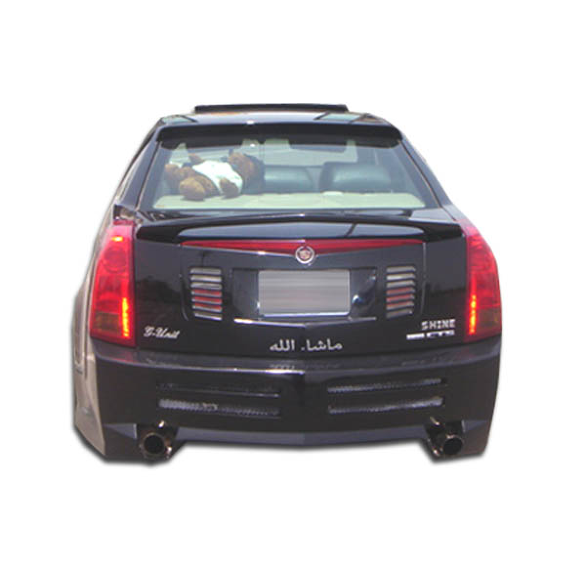 Modify your Cadillac CTS 2003 with our Exterior/Complete Body Kits - Rear view of the Cadillac CTS from a straight angle