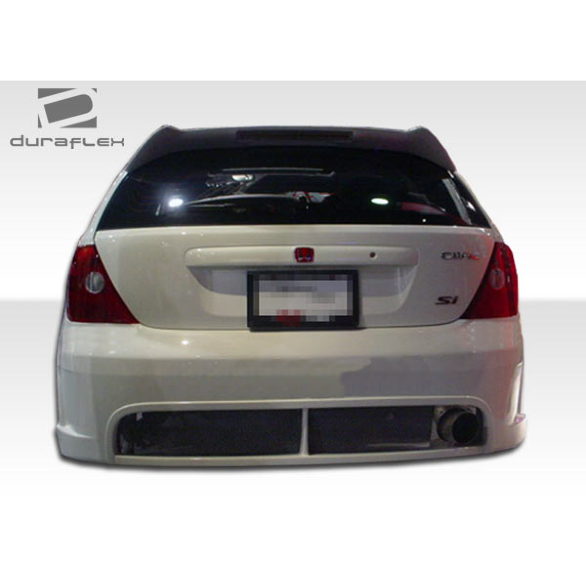 Modify your Honda Civic 2002 with our Exterior/Complete Body Kits - Rear view of the vehicle at a straight angle