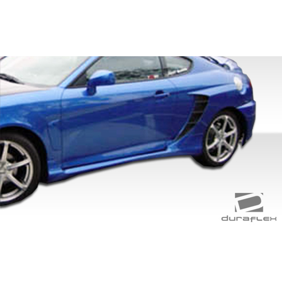 Modify your Hyundai Tiburon 2003 with our Exterior/Side Skirts - Showing side view from a slight angle