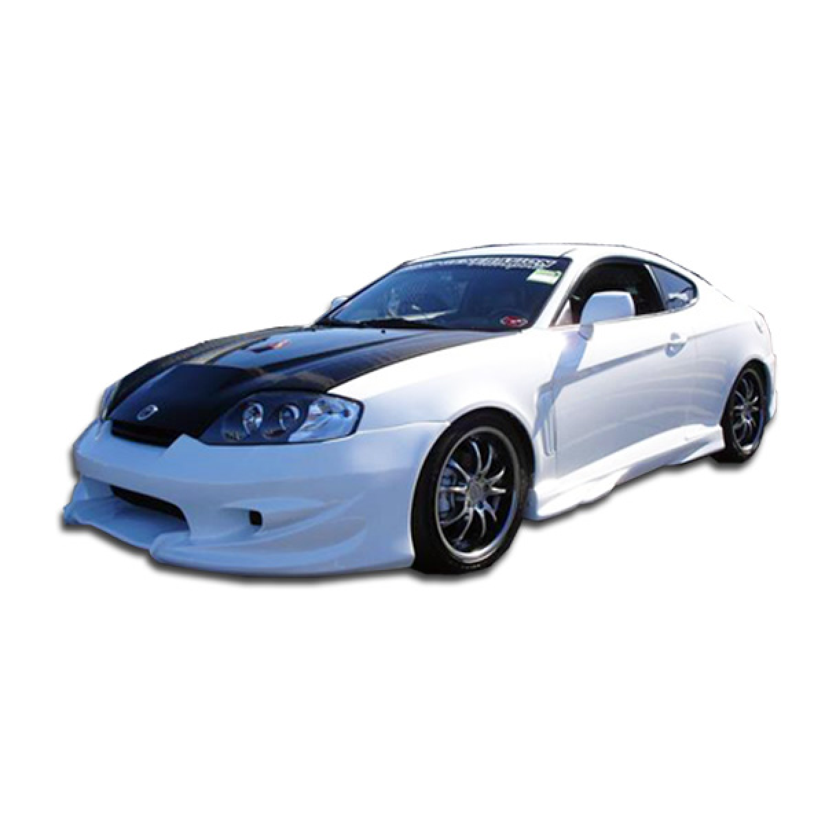 Modify your Hyundai Tiburon 2003 with our Exterior/Side Skirts - Front three quarter angle view of the car