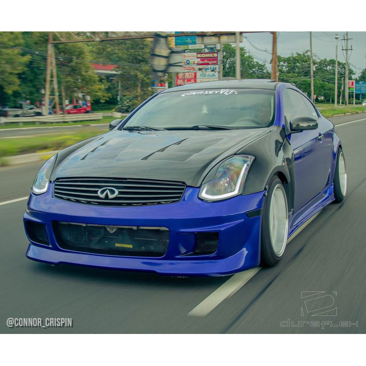 Modify your Infiniti G35 2003 with our Exterior/Front Bumpers or Lips - Front angle view of the vehicle