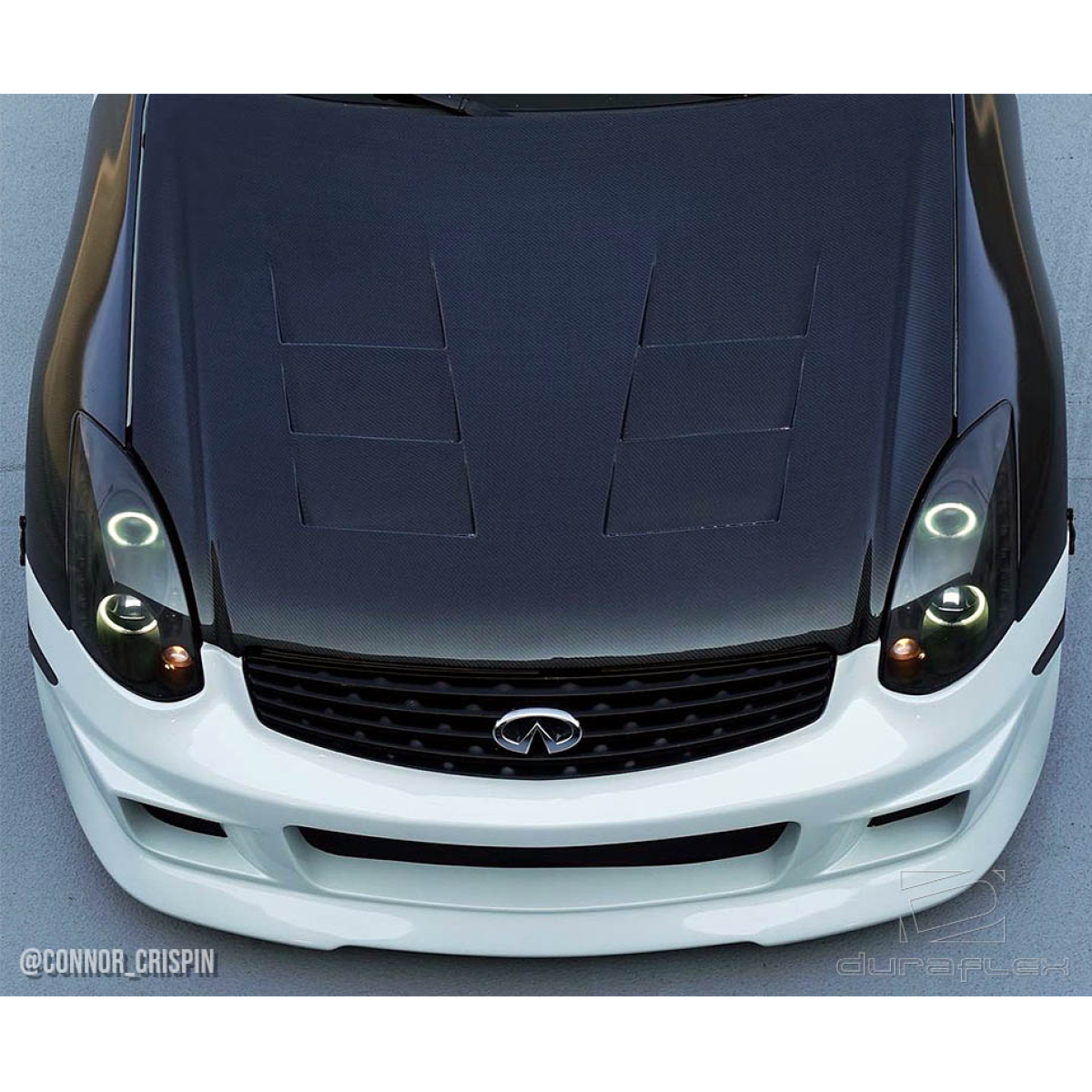 Modify your Infiniti G35 2003 with our Exterior/Front Bumpers or Lips - Top down view of front bumper on Infiniti G35