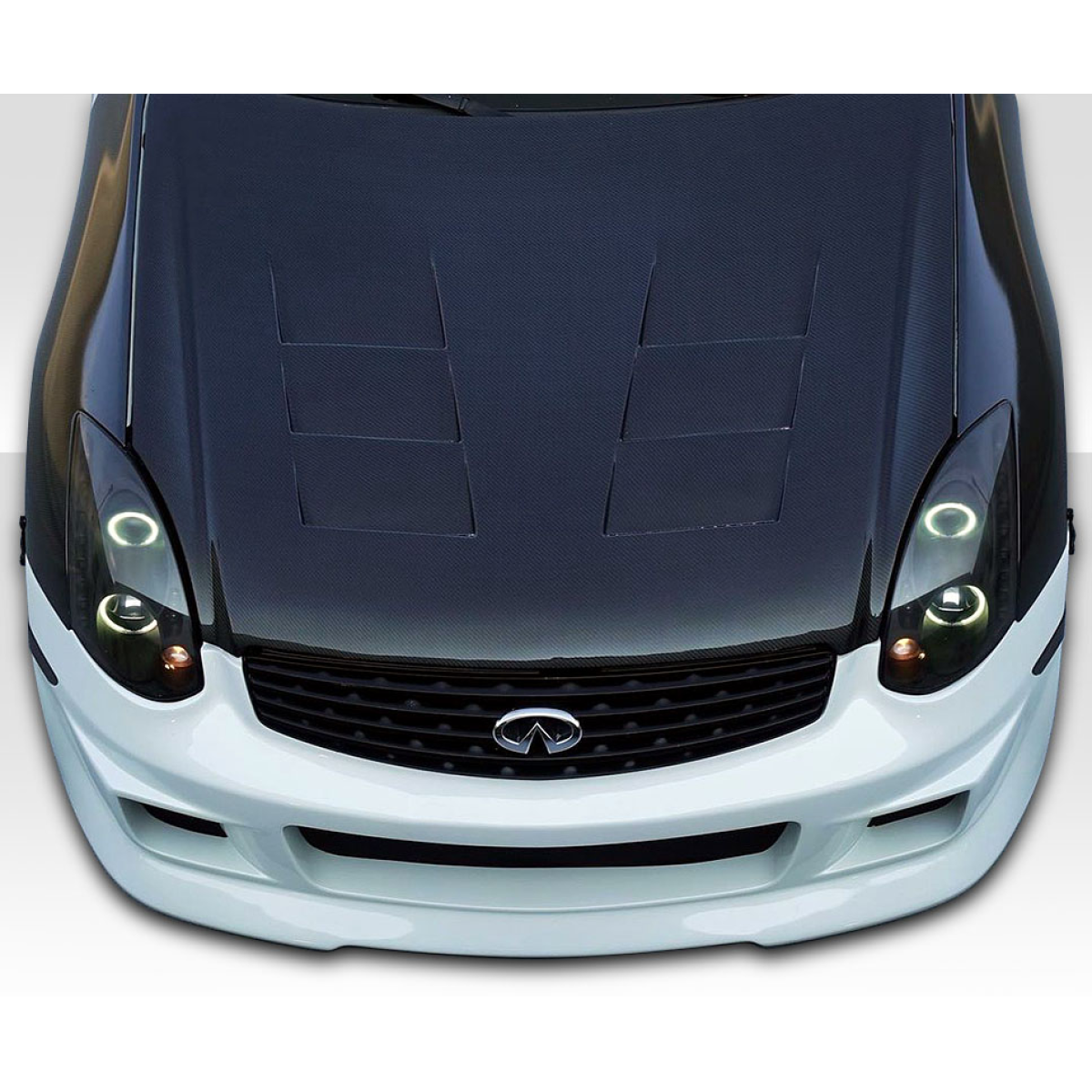 Modify your Infiniti G35 2003 with our Exterior/Front Bumpers or Lips - Top down view of the Infiniti G35 front bumper