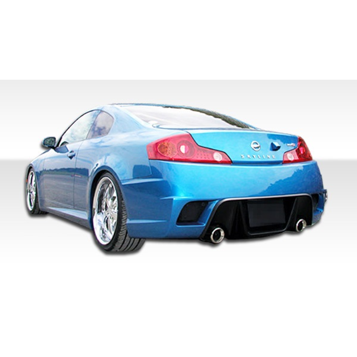 Modify your Infiniti G35 2003 with our Exterior/Complete Body Kits - View from slightly low rear angle