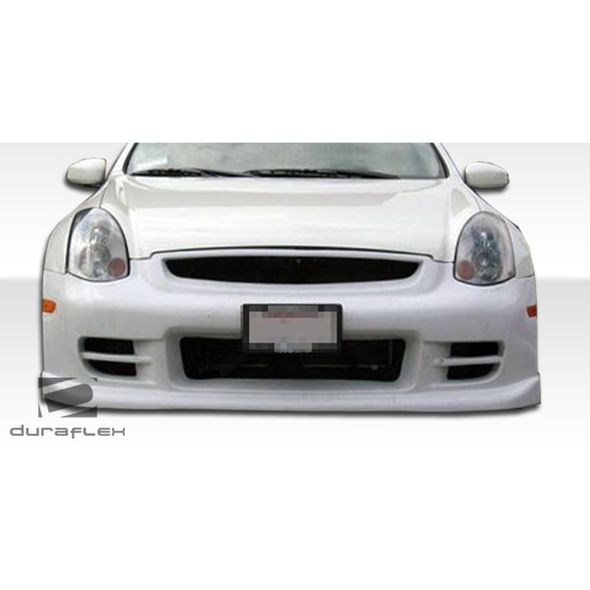 Modify your Infiniti G35 2003 with our Exterior/Front Bumpers or Lips - Front view of a vehicle part at zero degrees angle