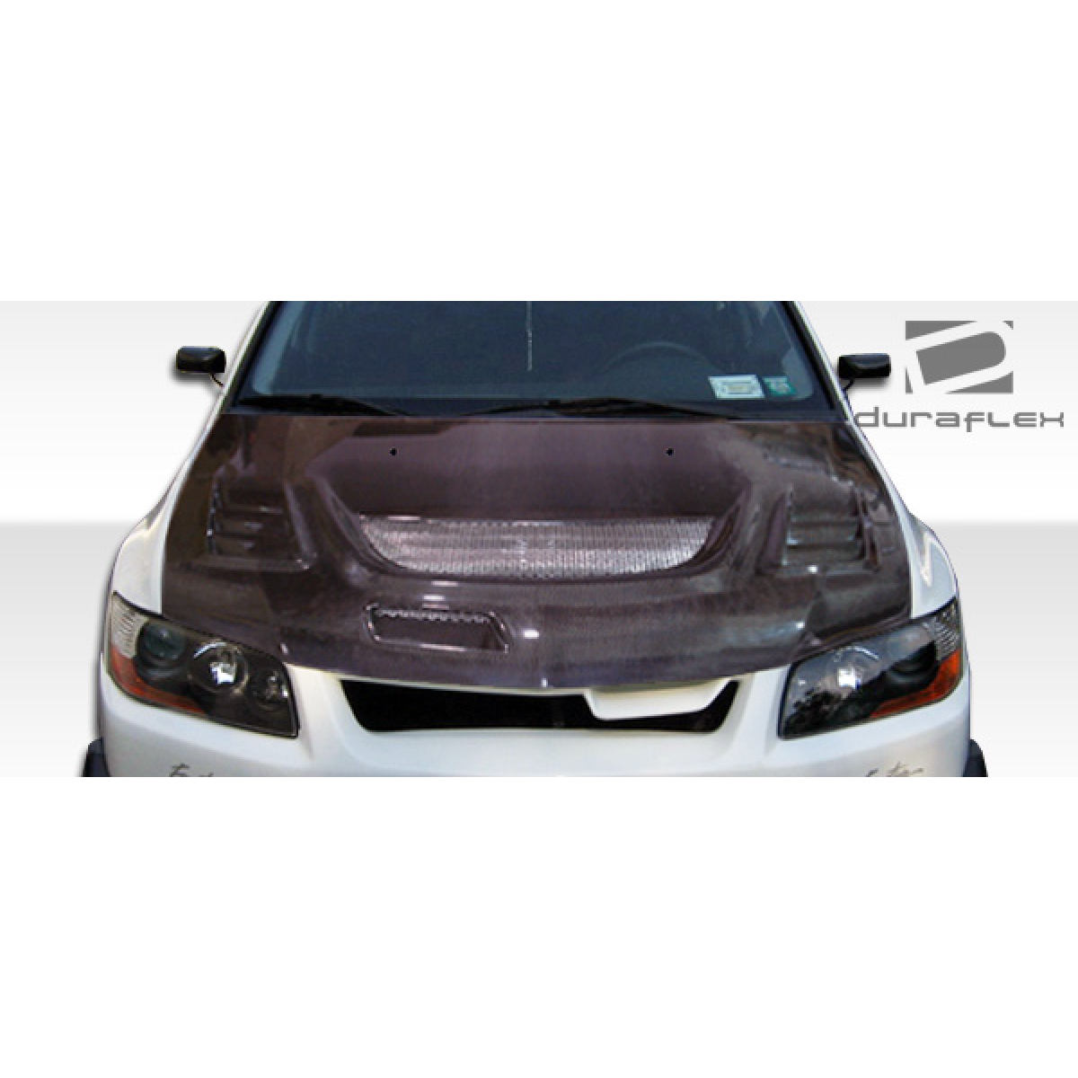 Modify your Mitsubishi Evolution 2003 with our Exterior/Front Bumpers or Lips - Front view at a slight angle