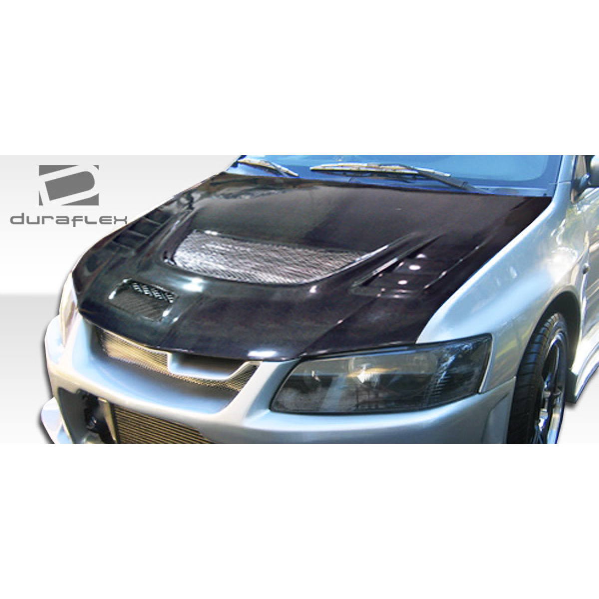 Modify your Mitsubishi Evolution 2003 with our Exterior/Front Bumpers or Lips - Top angled view of the front bumper