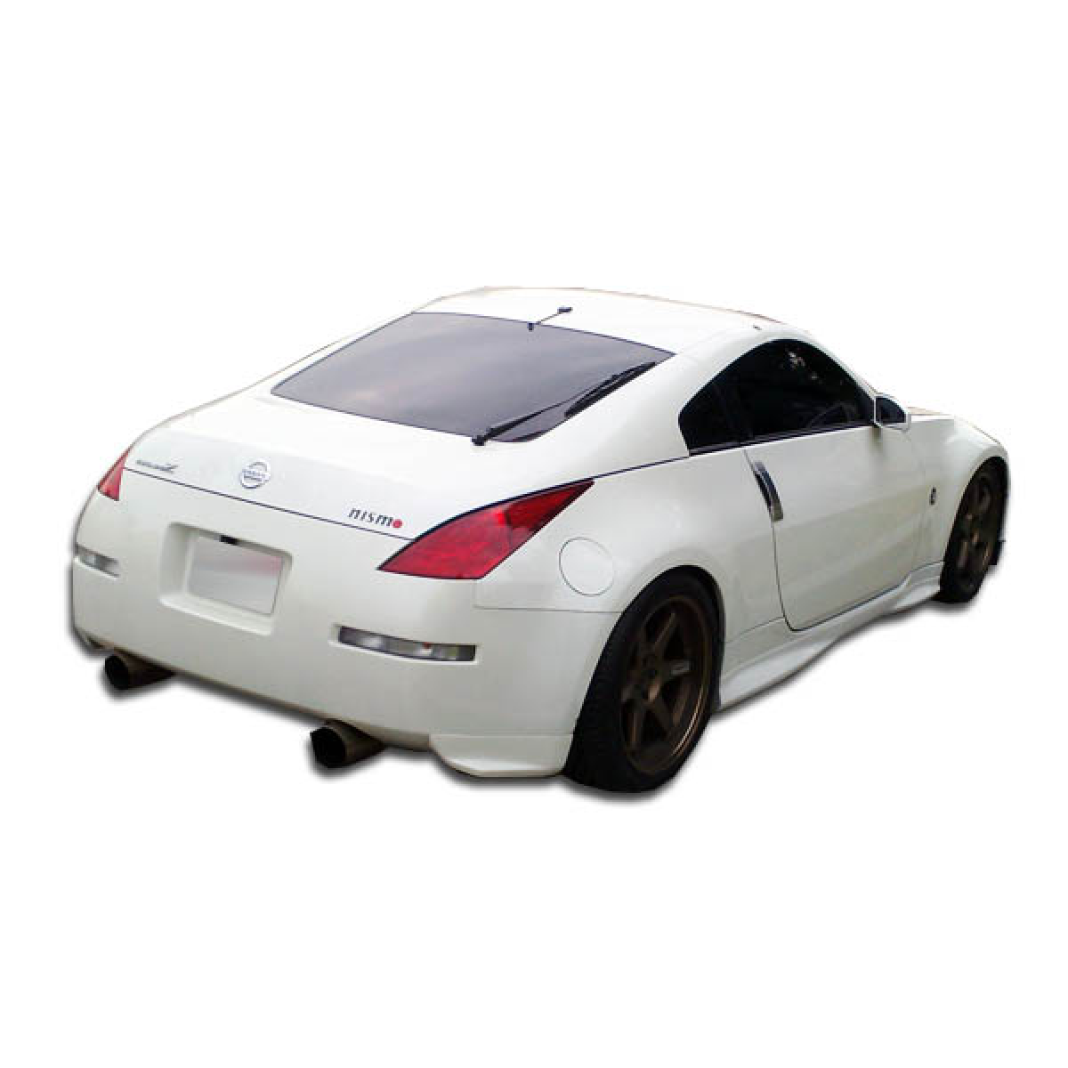 Modify your Nissan 350Z 2003 with our Exterior/Rear Bumpers or Lips - Angle from the rear and slightly to the side