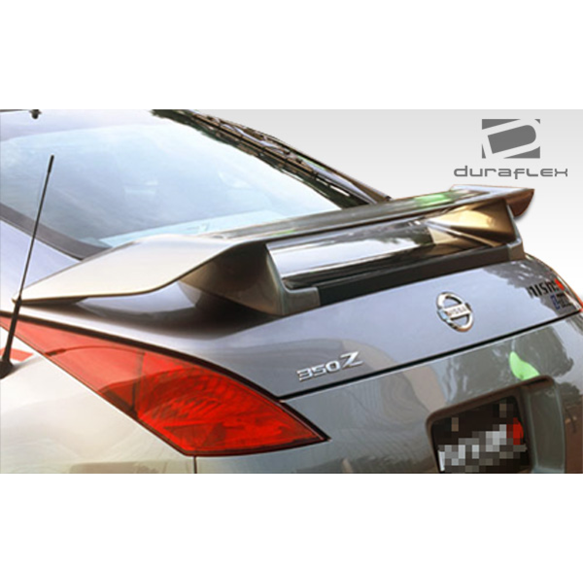 Modify your Nissan 350Z 2003 with our Exterior/Wings - Rear view angle with a focus on the wing