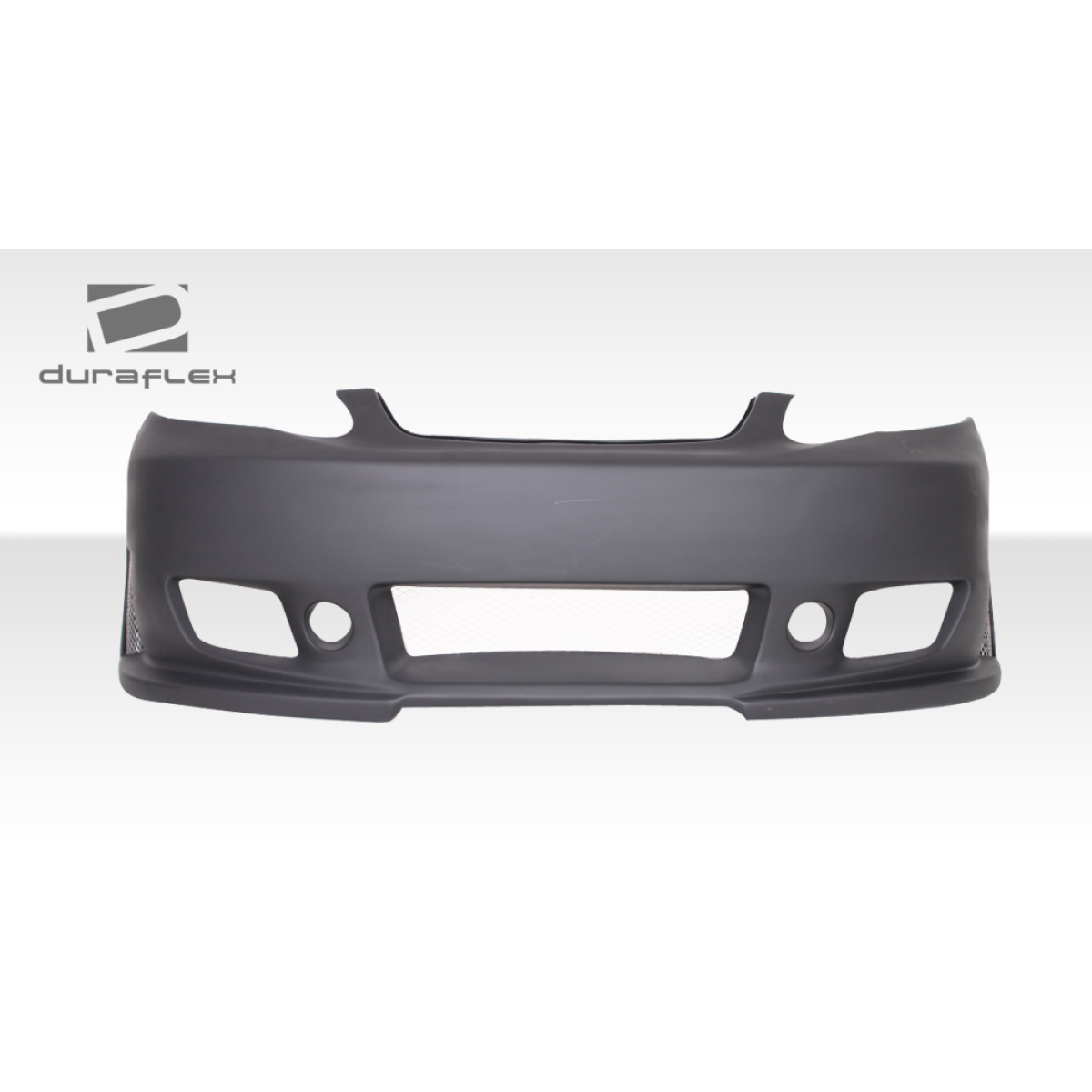 Modify your Toyota Corolla 2003 with our Exterior/Front Bumpers or Lips - Frontal view of a front bumper part