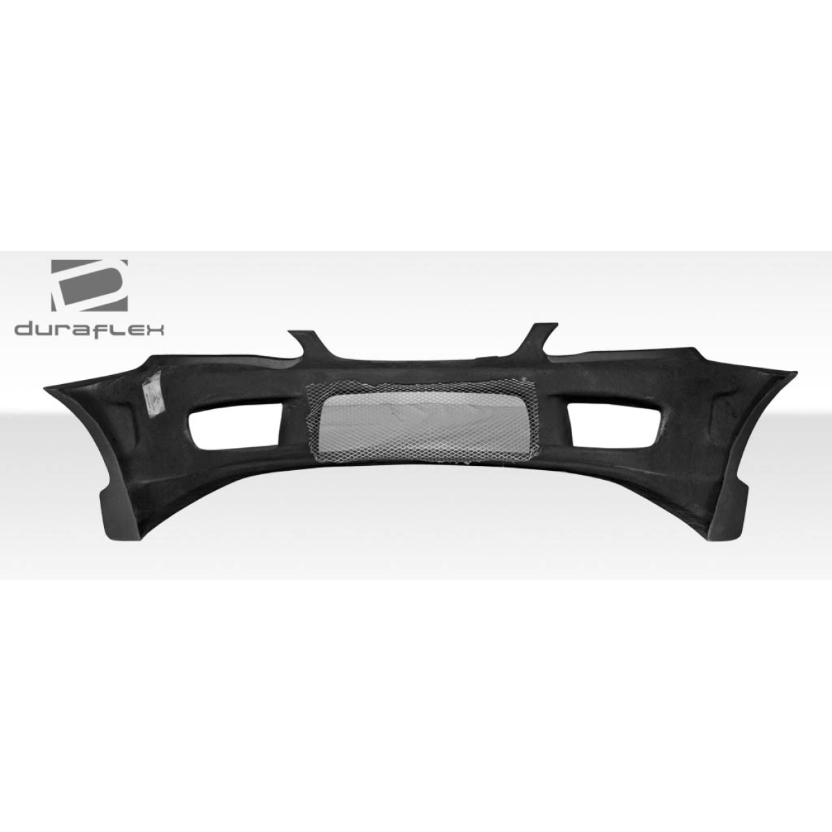 Modify your Toyota Corolla 2003 with our Exterior/Front Bumpers or Lips - Front view of a car bumper from slightly above