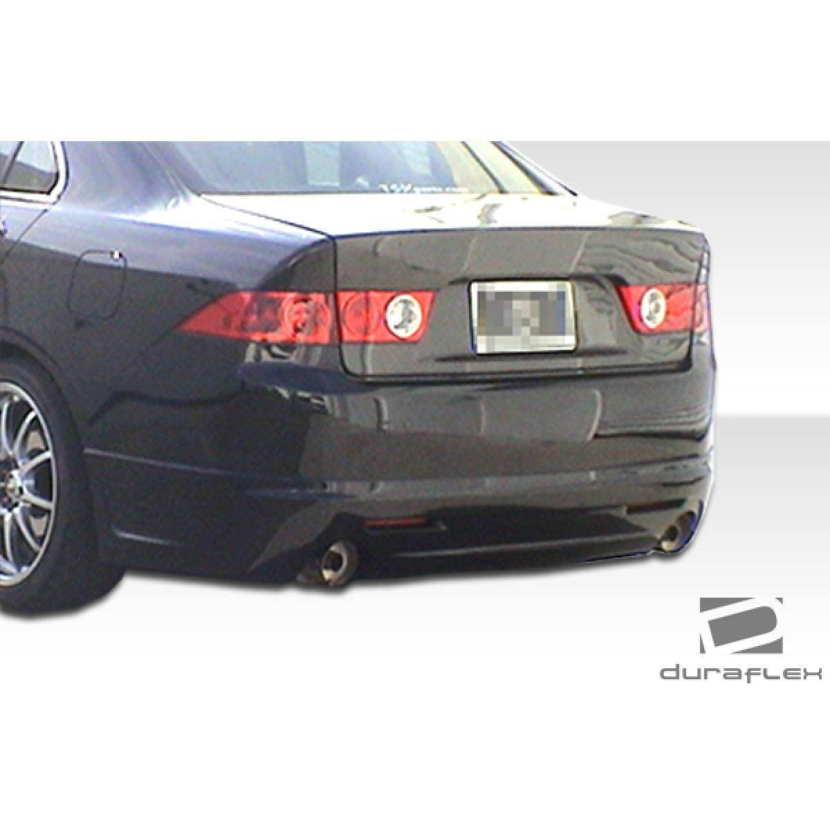 Modify your Acura TSX 2004 with our Exterior/Rear Bumpers or Lips - Viewed from a slight rear three quarter angle