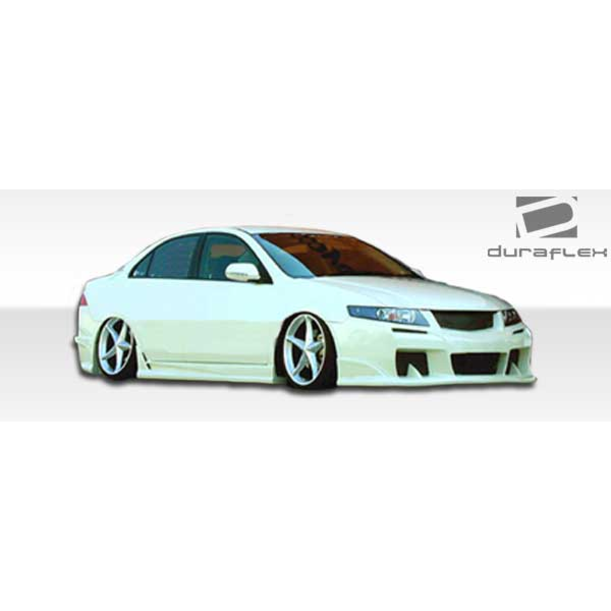 Modify your Acura TSX 2004 with our Exterior/Side Skirts - Side view of the vehicle with skirts installed