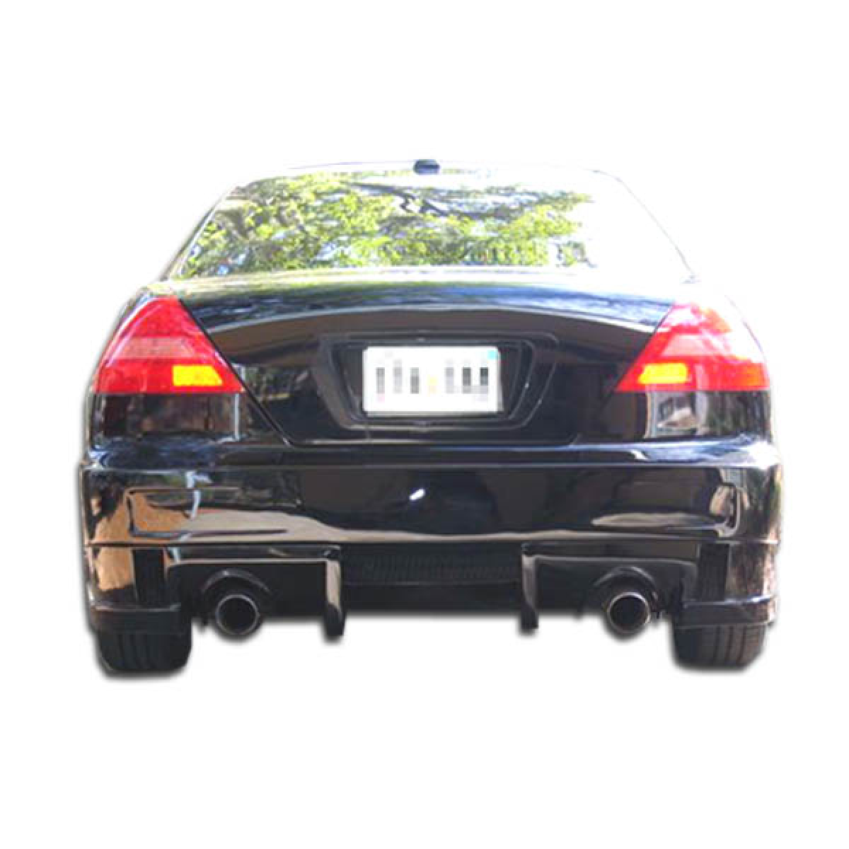Modify your Honda Accord 2003 with our Exterior/Complete Body Kits - Rear view of bumper at eye level angle