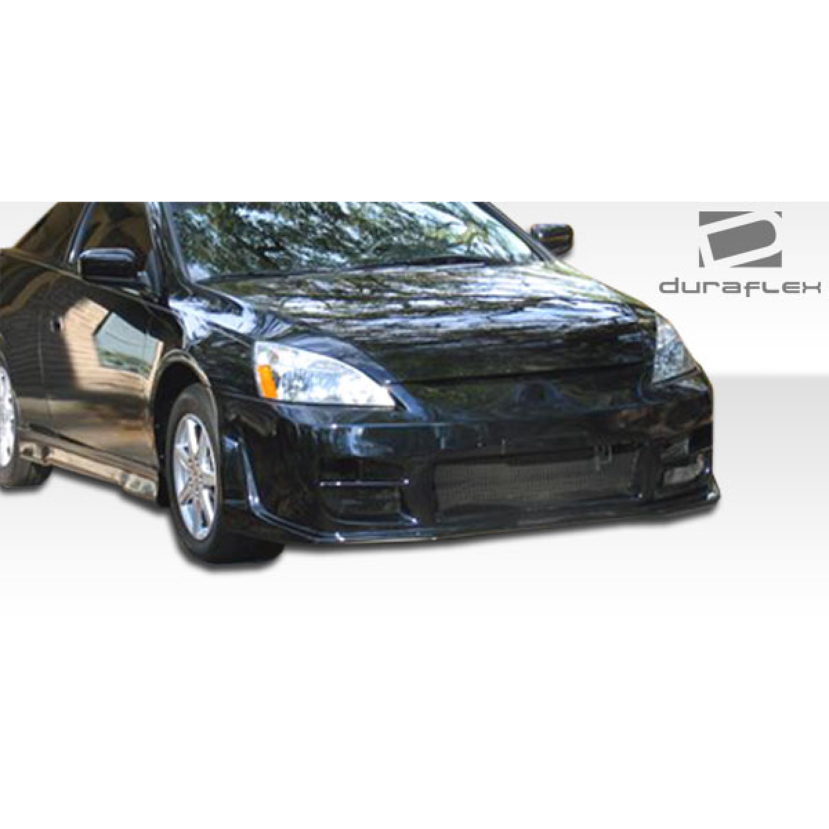 Modify your Honda Accord 2003 with our Exterior/Complete Body Kits - Front angle view of side skirts for Honda Accord