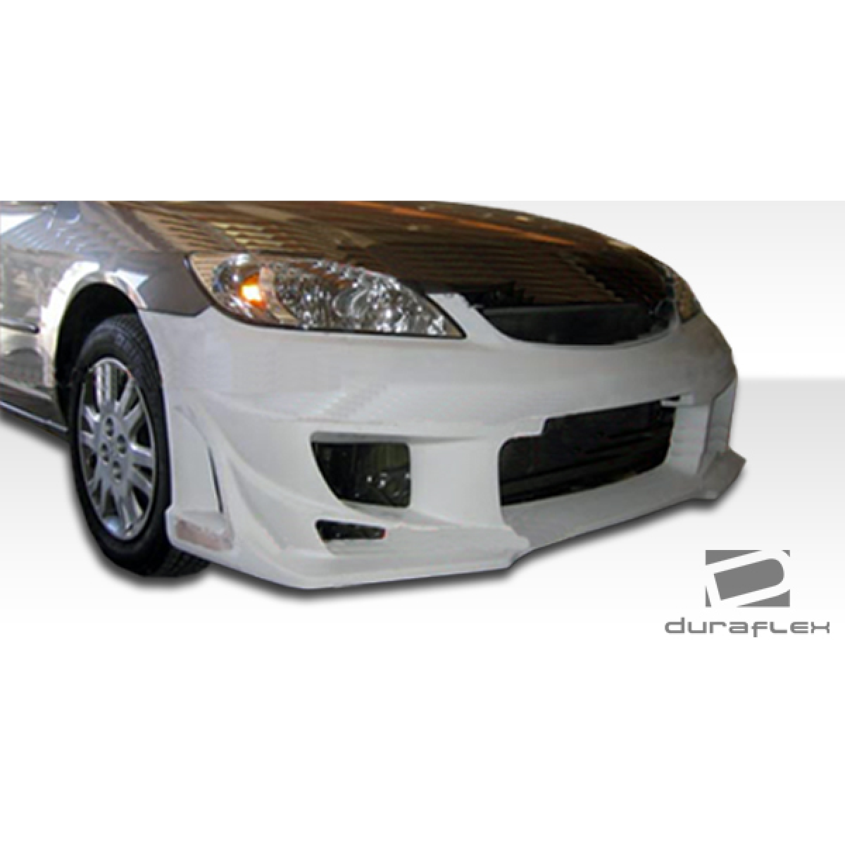 Modify your Honda Civic 2004 with our Exterior/Front Bumpers or Lips - Angle from front view looking at front bumper