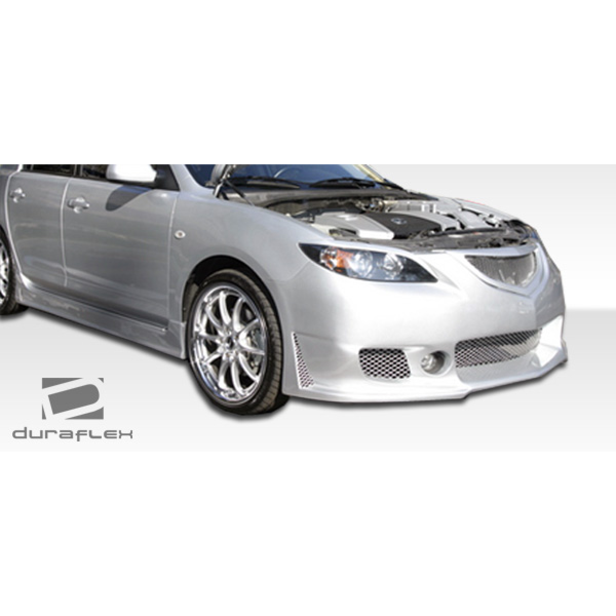 Modify your Mazda 3 2004 with our Exterior/Complete Body Kits - Part shown at a front three quarter angle