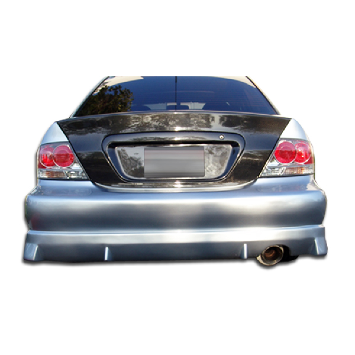 Modify your Mitsubishi Lancer 2004 with our Exterior/Complete Body Kits - Rear view angle showing bumper design