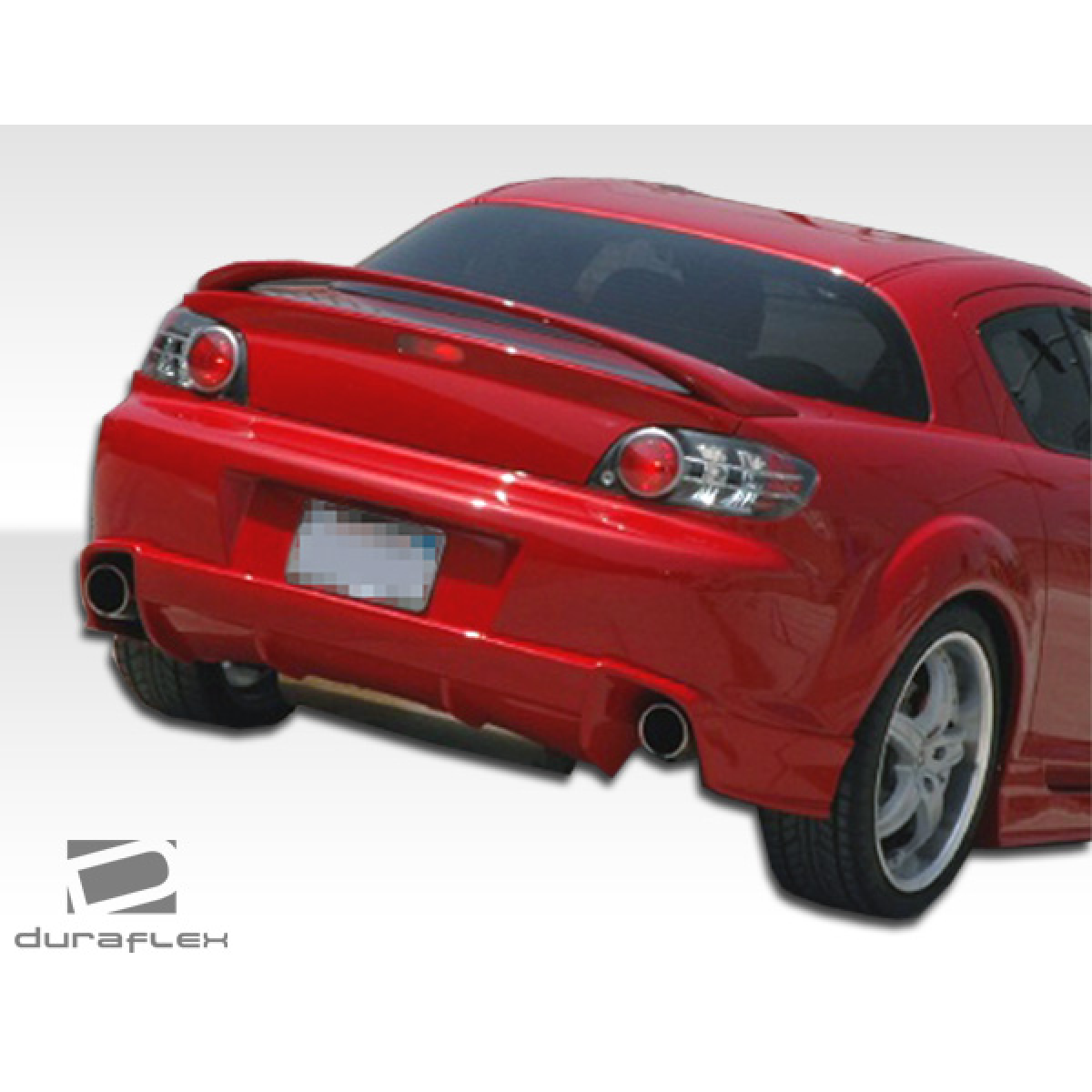 Modify your Mazda RX-8 2004 with our Exterior/Rear Bumpers or Lips - Rear three quarter view at a slight angle