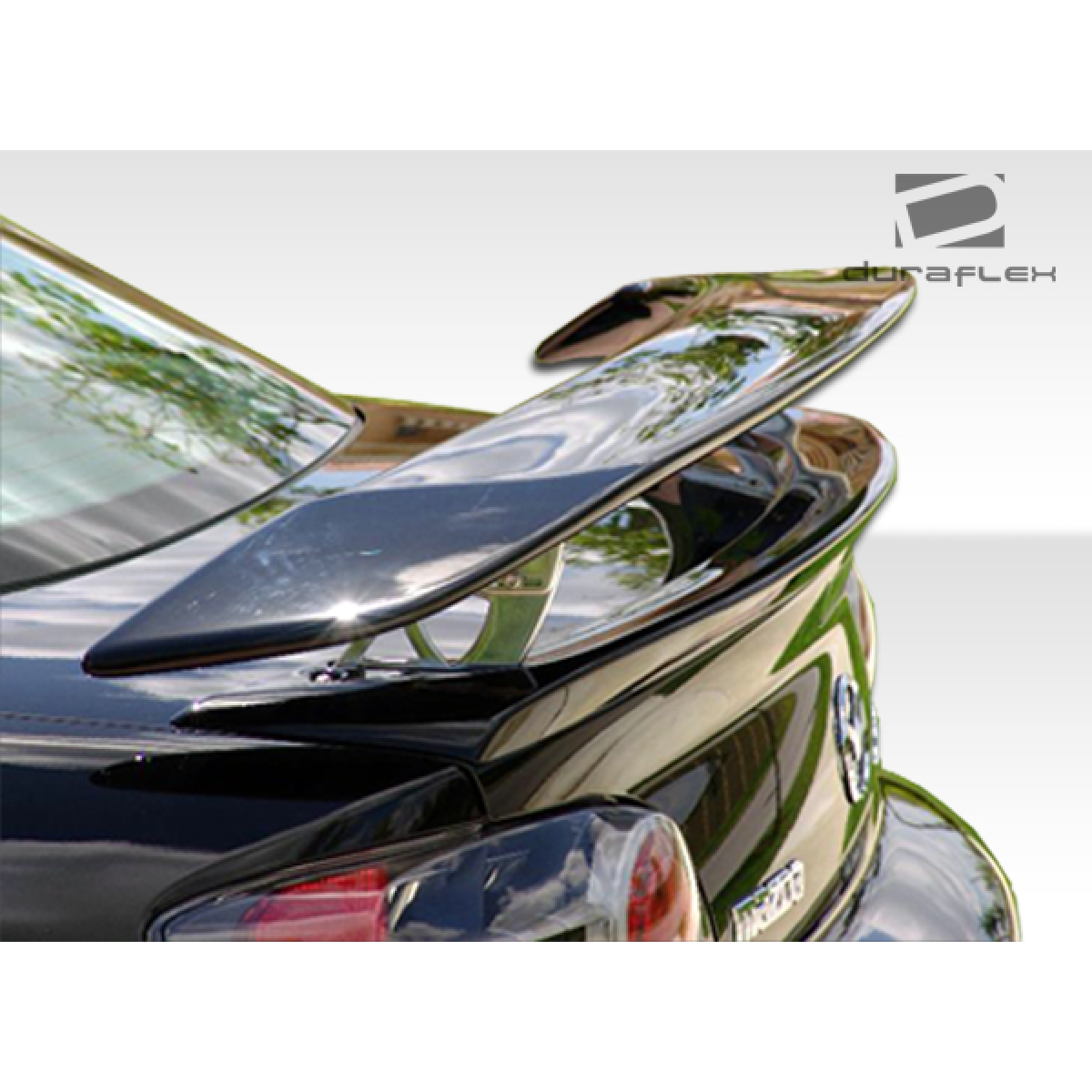 Modify your Mazda RX-8 2004 with our Exterior/Wings - The spoiler is viewed from a rear angle