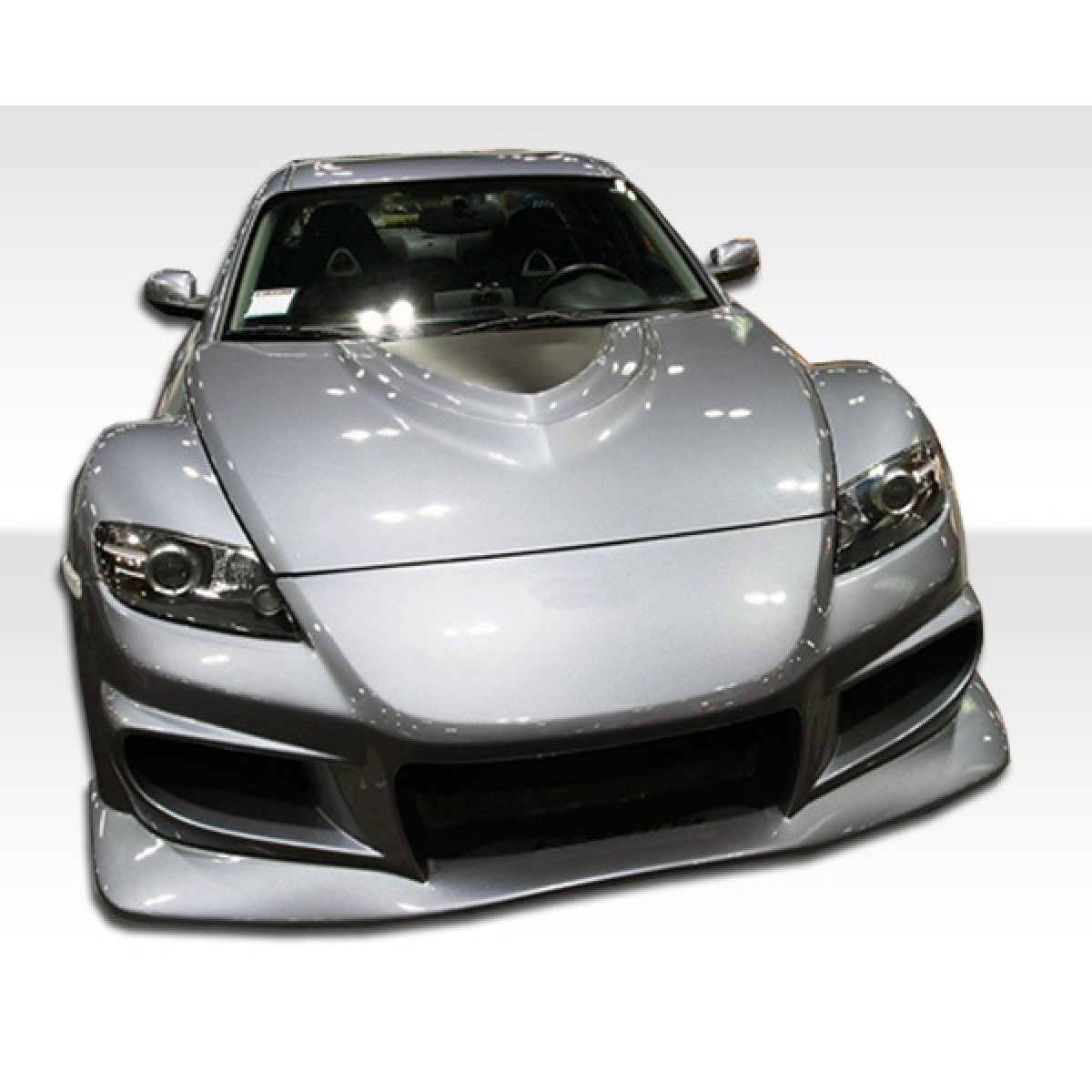 Modify your Mazda RX-8 2004 with our Exterior/Front Bumpers or Lips - Front view at a slight angle from above