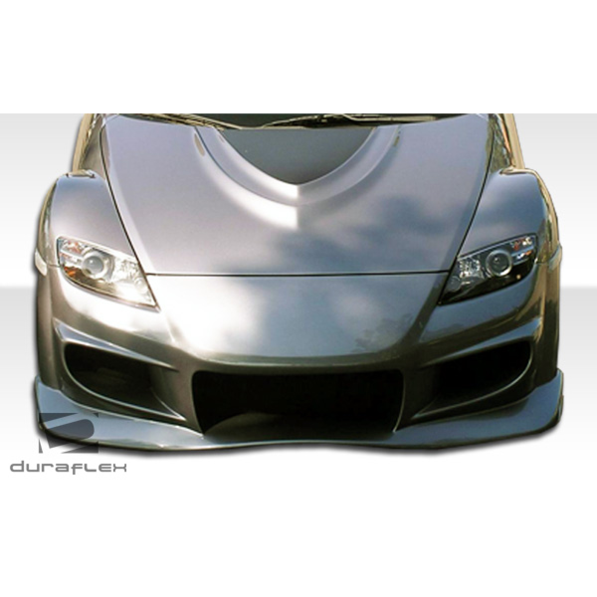 Modify your Mazda RX-8 2004 with our Exterior/Front Bumpers or Lips - Front view of the bumper at a straight angle