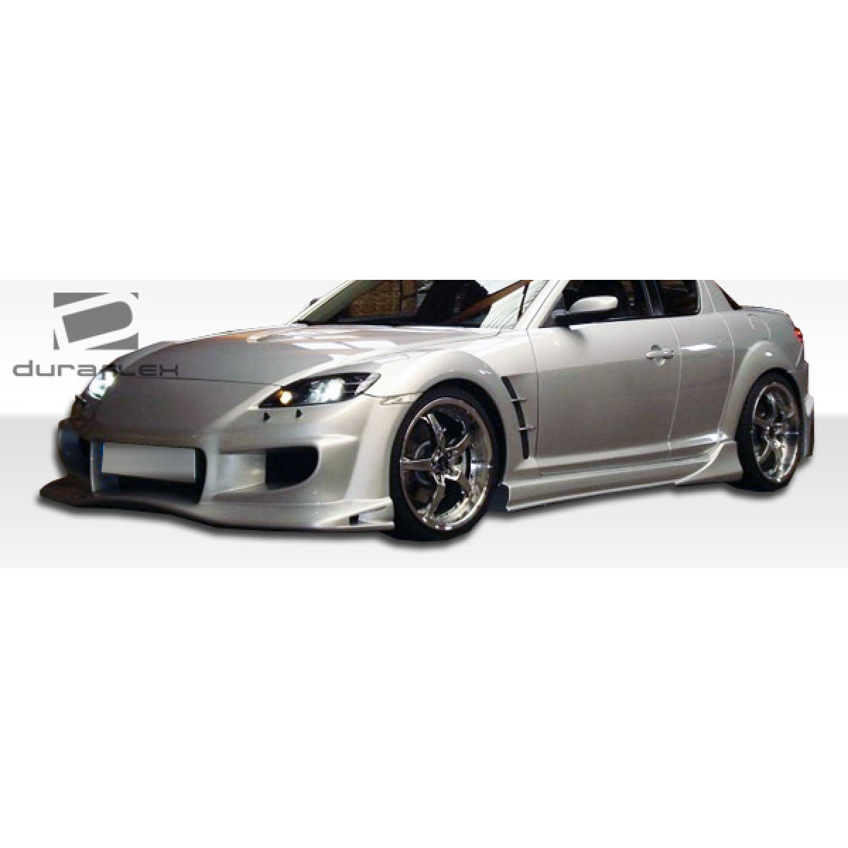 Modify your Mazda RX-8 2004 with our Exterior/Front Bumpers or Lips - Side angle view of the front of the vehicle