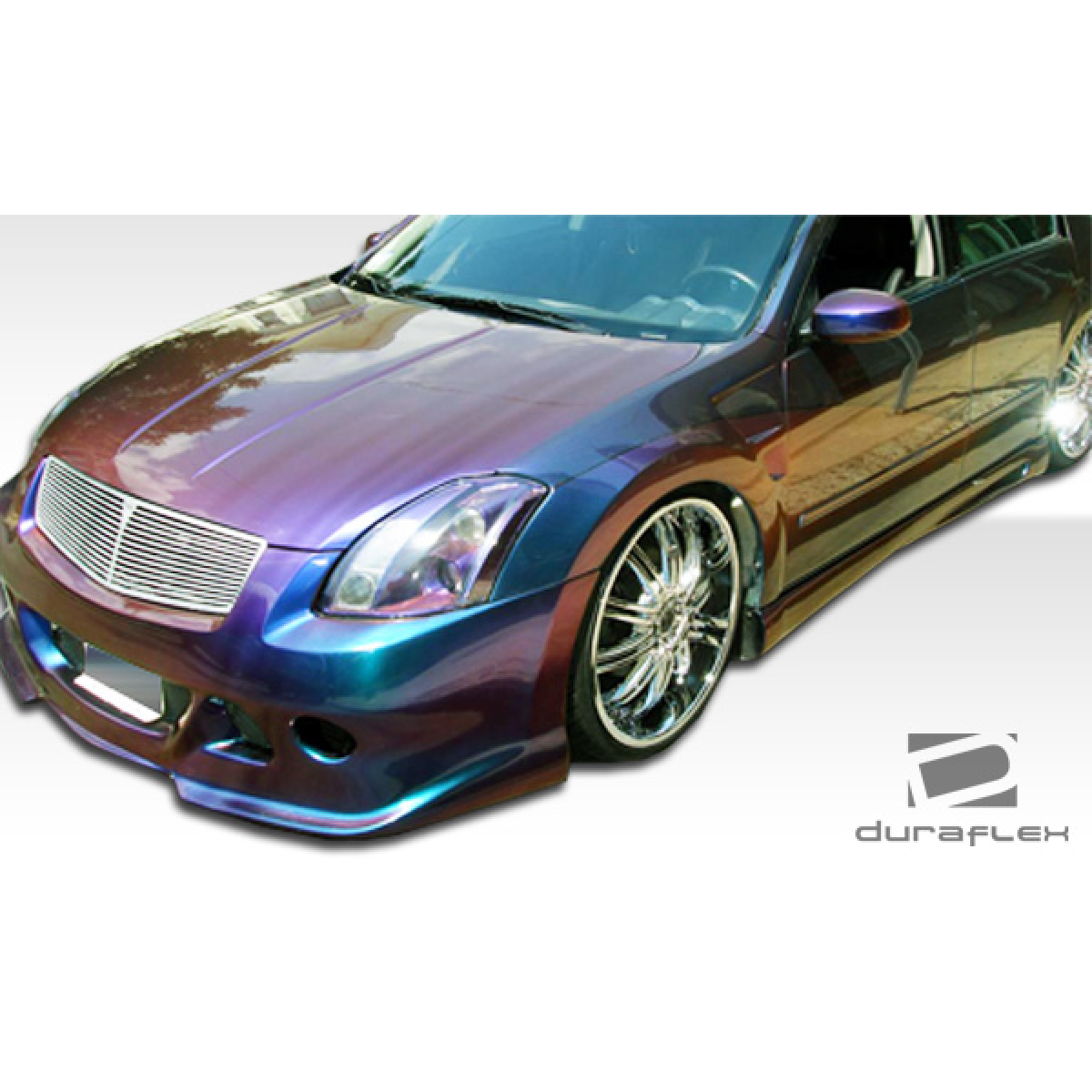 Modify your Nissan Maxima 2004 with our Exterior/Complete Body Kits - Front angle view of customized Nissan Maxima