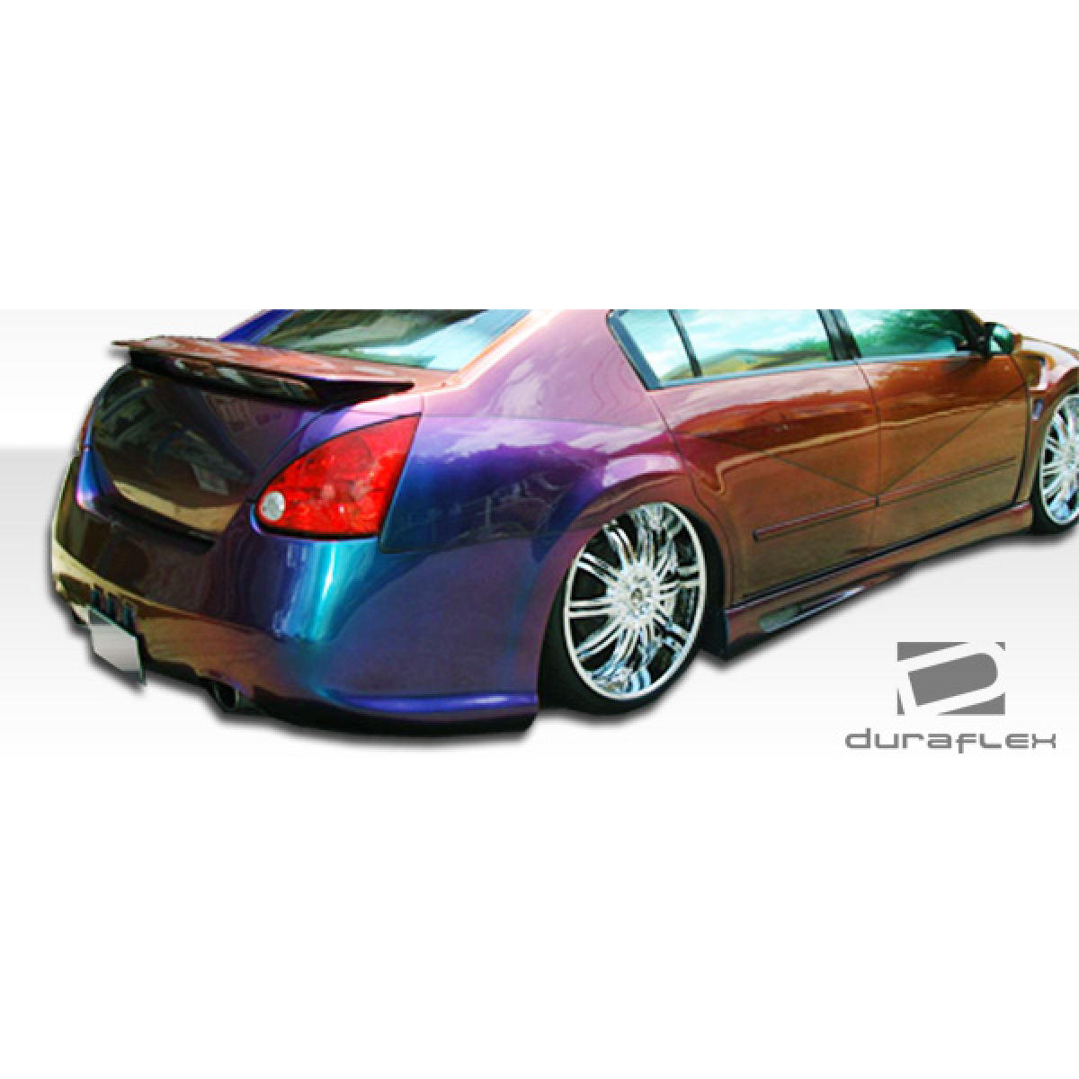 Modify your Nissan Maxima 2004 with our Exterior/Rear Bumpers or Lips - Rear angle view of custom Nissan Maxima bumper