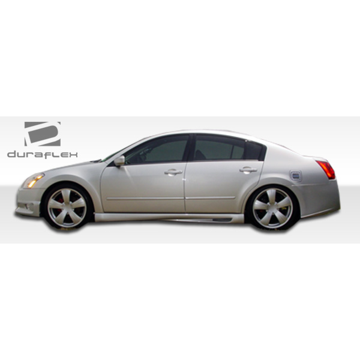 Modify your Nissan Maxima 2004 with our Exterior/Side Skirts - Side profile angle of vehicle part