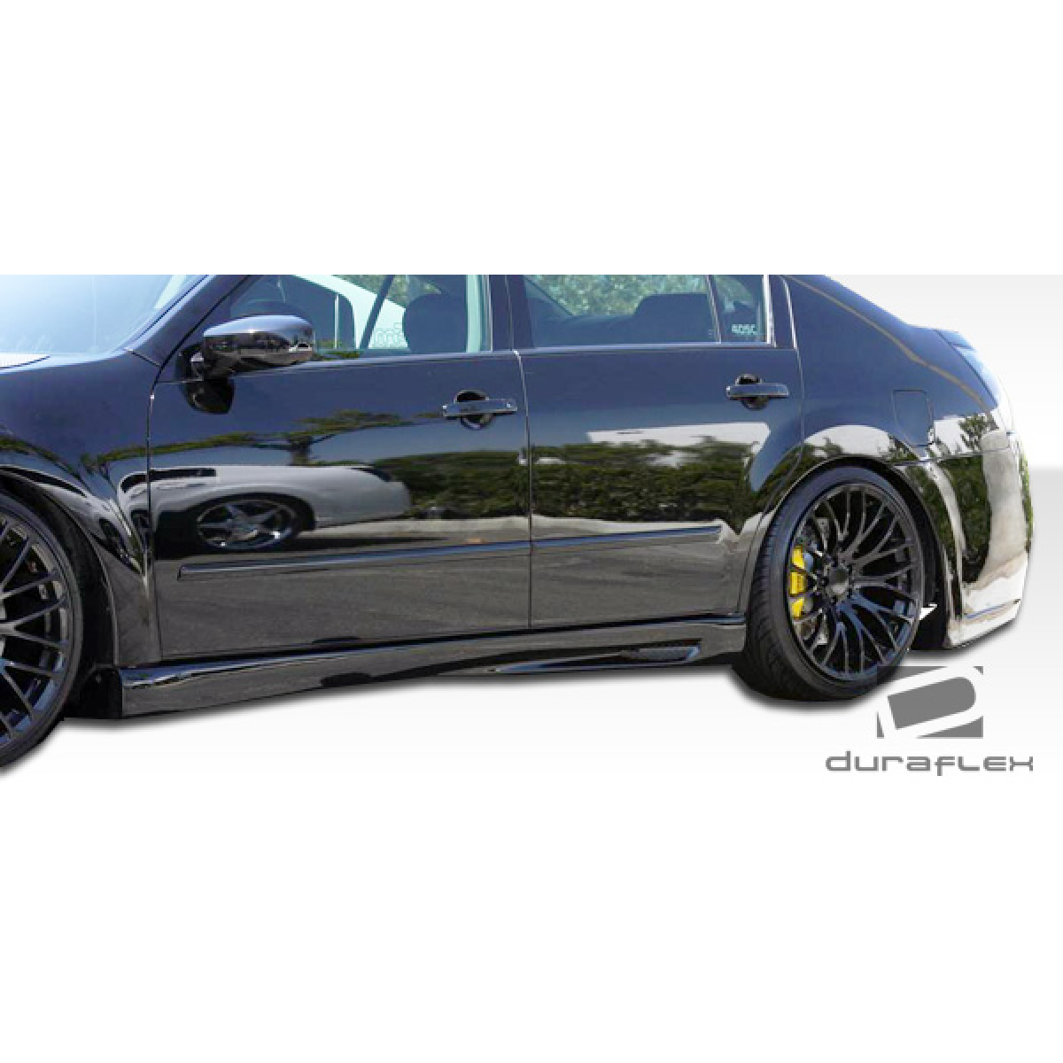 Modify your Nissan Maxima 2004 with our Exterior/Side Skirts - Side view angle showing vehicle side skirts