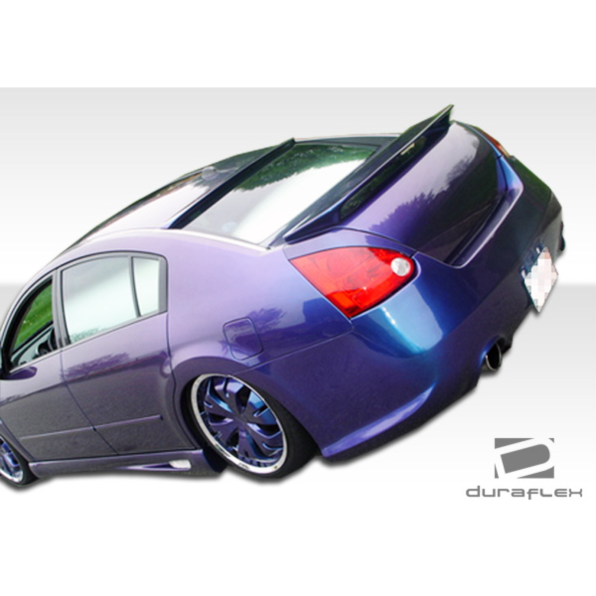 Modify your Nissan Maxima 2004 with our Exterior/Side Skirts - The part is viewed at a rear three quarter angle